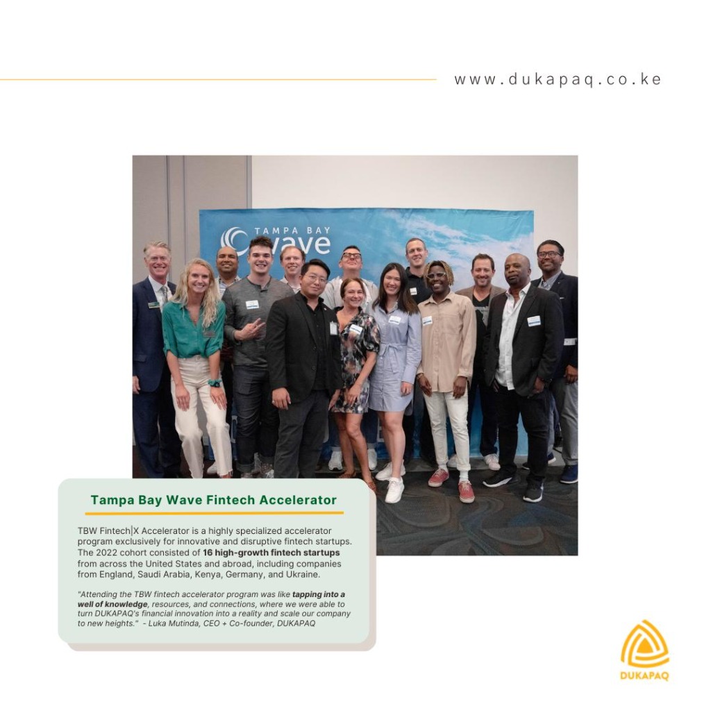 The inaugural Tampa Bay Wave FinTech|X cohort — DUKAPAQ among 16 companies selected